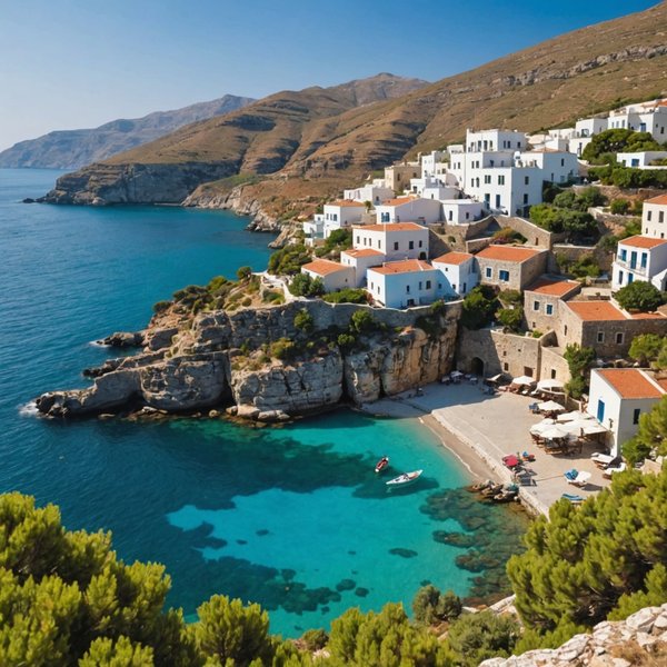 Peut-on trouver une maison de vacances en Crète avec des cours de fabrication de fromage et des randonnées côtières?