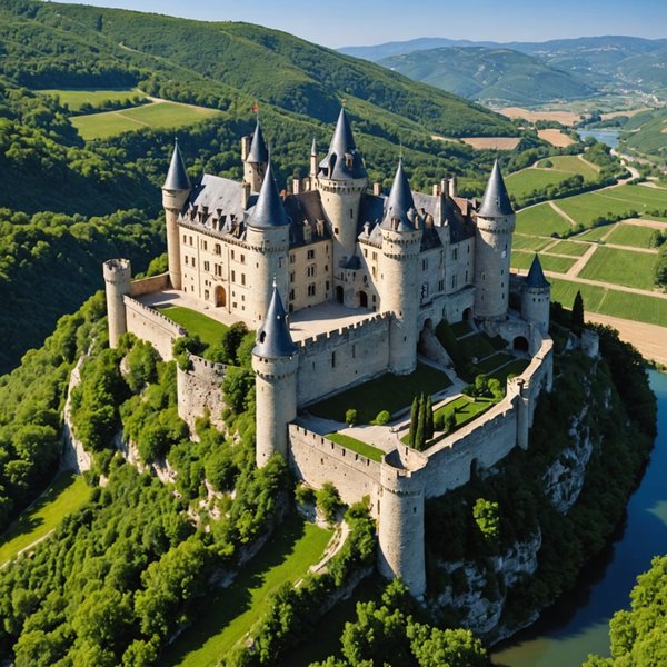 Comment organiser une visite des châteaux de la vallée du Rhône, France?