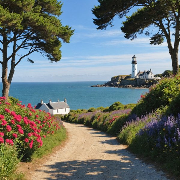 Quels hébergements en Bretagne offrent des stages de peinture en plein air et des visites de phares?