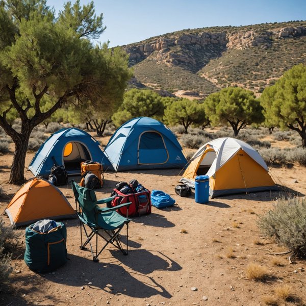 Quels sont les équipements nécessaires pour un camping en région de maquis méditerranéen?