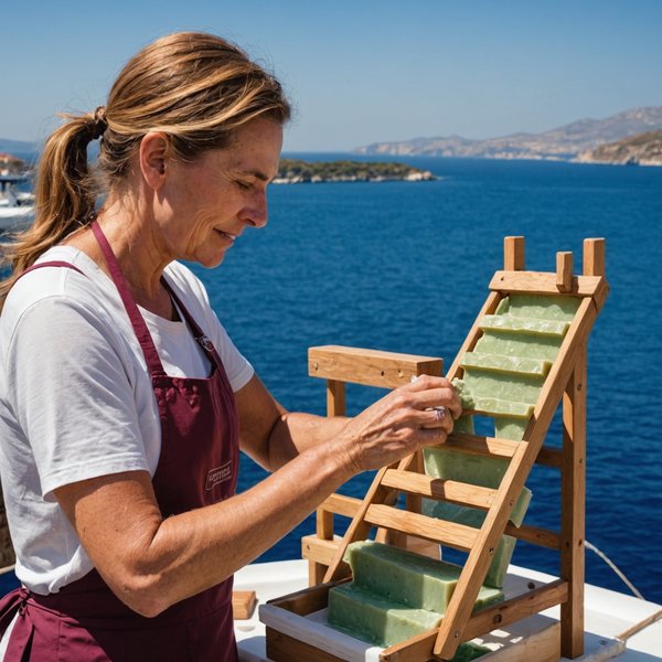 Quelle croisière permet de participer à des ateliers de fabrication de savon artisanal en Grèce?